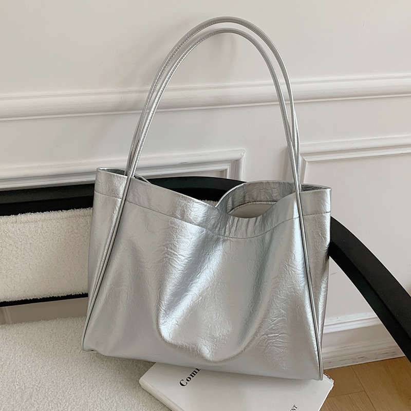 カジュアル大容量トートバッグ通勤デザイナー女性ショルダーバッ - Luxury Bags Leather のレビューと価格