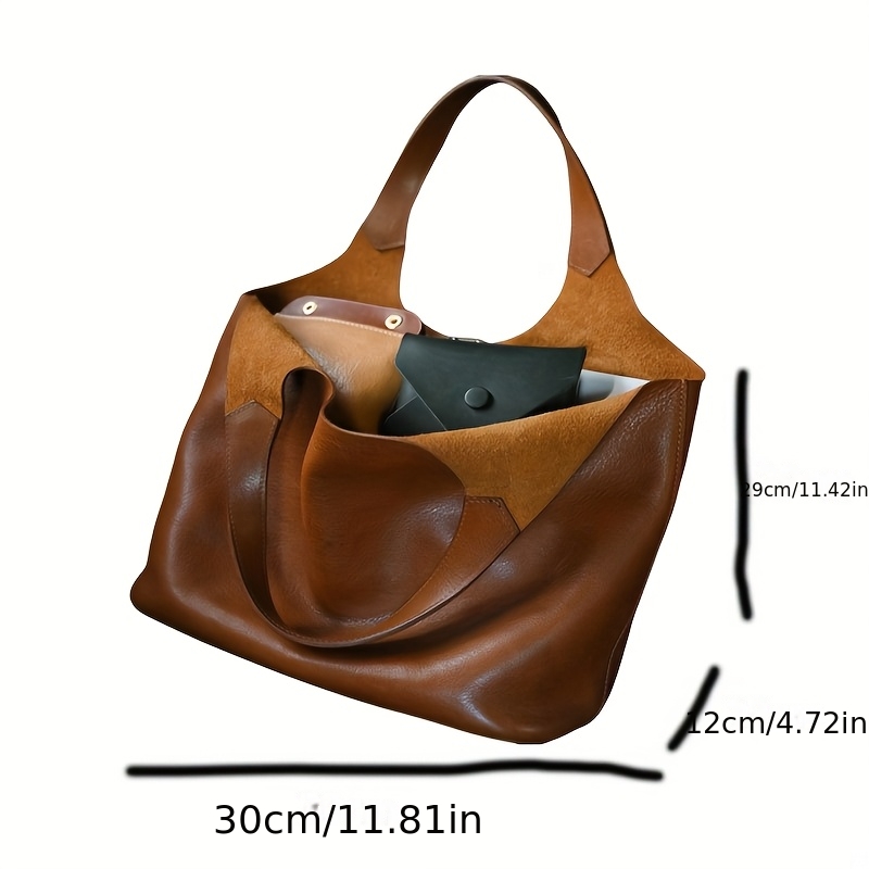 トートバッグ、広々とした柔らかなブラウン素材、軽やかな高級感 - Luxury Bags Tote のレビューと価格
