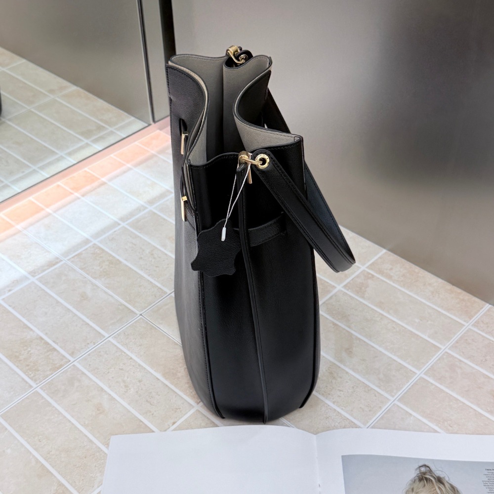 新作バケットバッグ オールドマネー風 大容量トートバッグ ユ - Luxury Bags Leather のレビューと価格